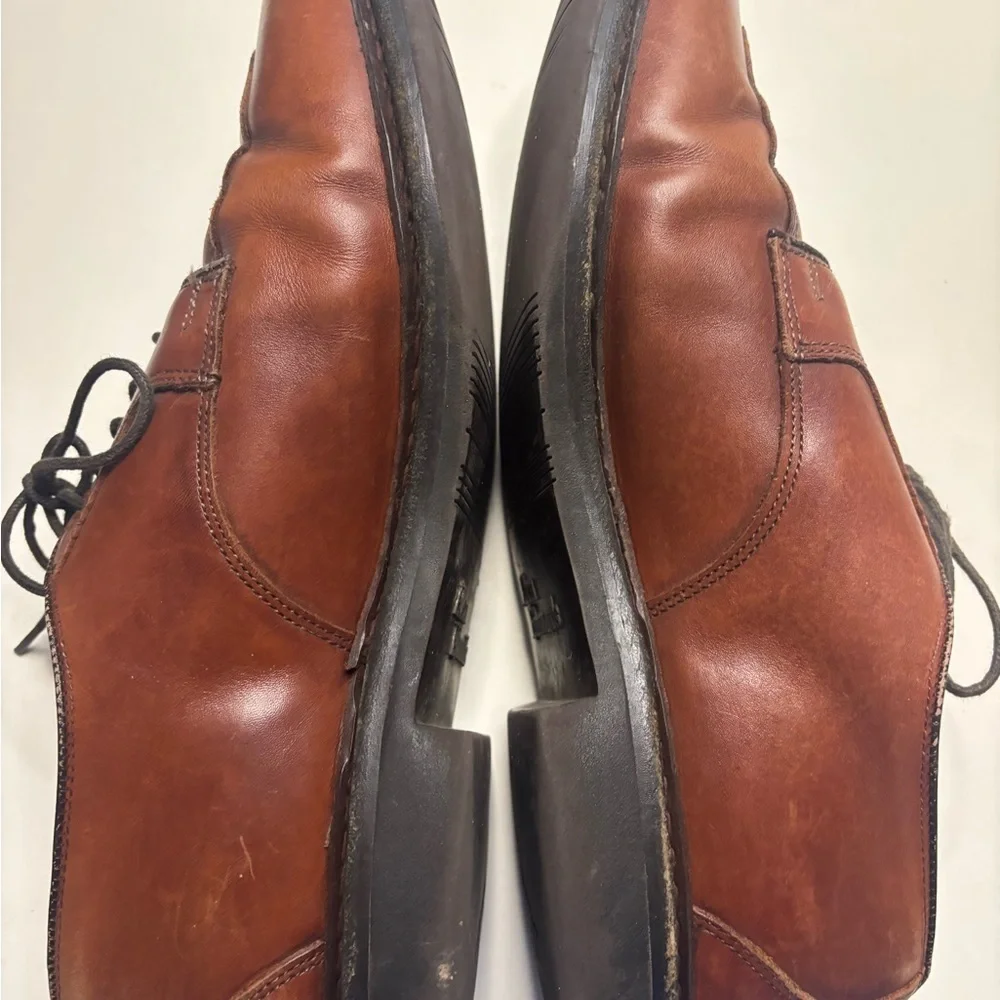 Allen Edmonds Mens Brown Leather Split Toe Oxford Dress Shoes Size 8.5